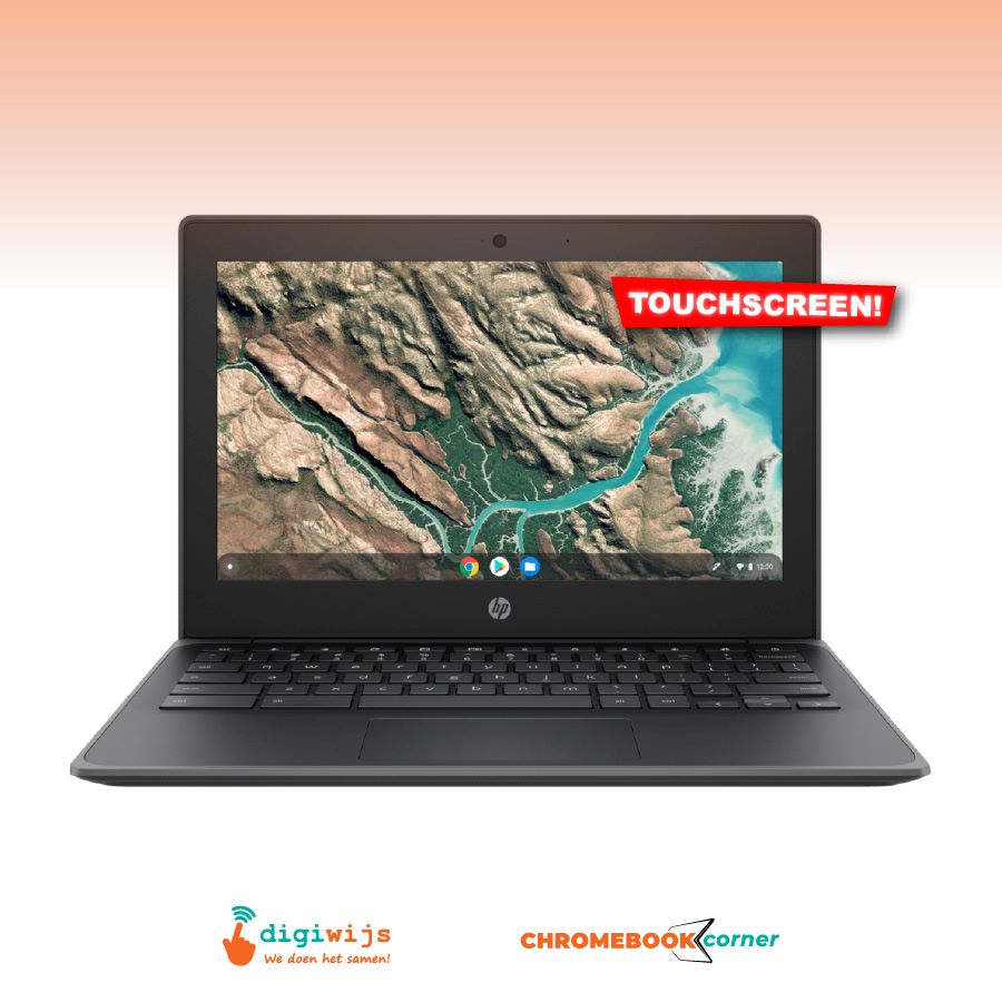NIEUW HP Chromebook 11A G8 Bundel! Laptop + Tas + USB-stick!
