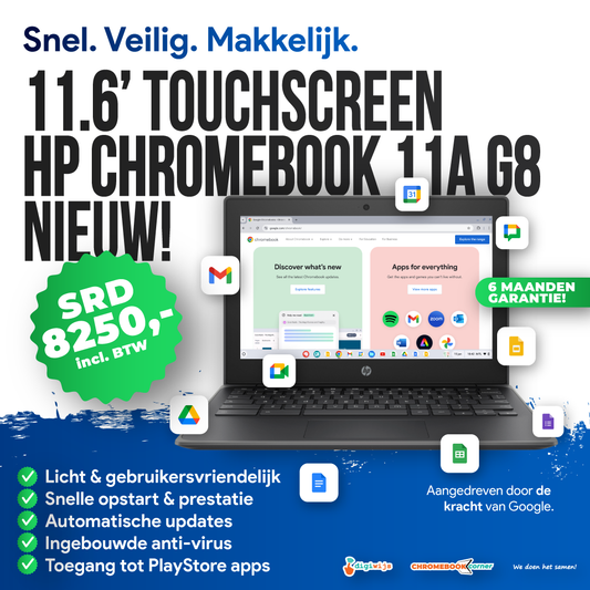 HP TOUCHSCREEN Chromebook 11A G8 – NEW